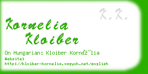 kornelia kloiber business card